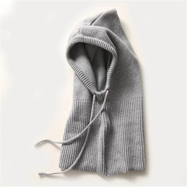 Skanto | Cashmere Knit Winter Hat with Hood – Warm & Elegant