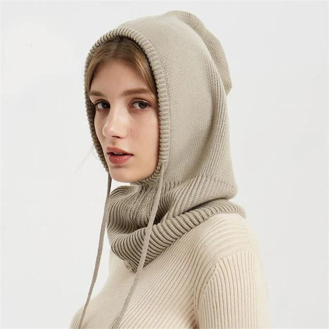 Skanto | Cashmere Knit Winter Hat with Hood – Warm & Elegant