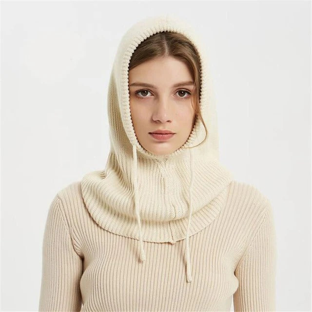 Skanto | Cashmere Knit Winter Hat with Hood – Warm & Elegant