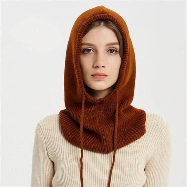 Skanto | Cashmere Knit Winter Hat with Hood – Warm & Elegant