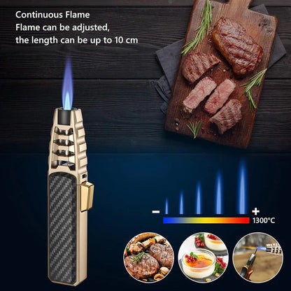 Skanto | Adjustable Flame Lighter – Blue Flame for Kitchen & Outdoor Use