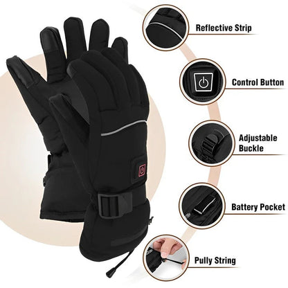 Skanto | Rechargeable Heated Gloves – Adjustable Warmers for Winter