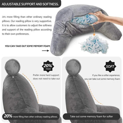 Skanto | Reading Pillow – Bed Support Pillow with Armrests