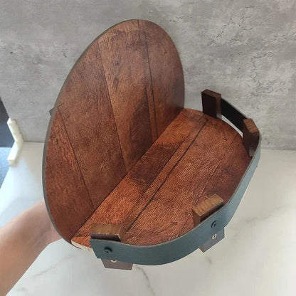 BowLift | Rustic Whiskey Barrel Shelf – Bourbon Bottle Wall Display Rack