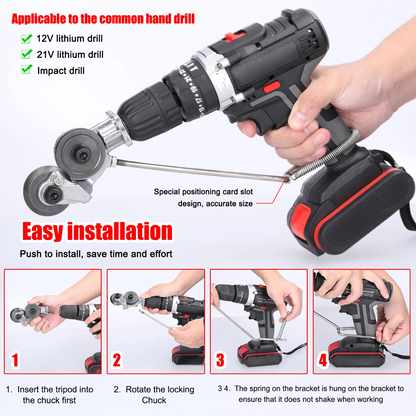 Skanto | Heavy-Duty Metal Cutting Adapter for Drill