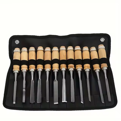 Skanto | 12 Piece Wood Carving Chisel Set