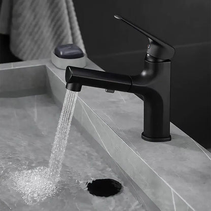 Pull-out single-lever bath faucet
