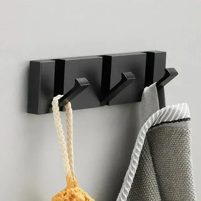 Skanto | Elegant Steel Wall Hooks – Foldable, Space-Saving Hooks for Bathrooms and Living Areas