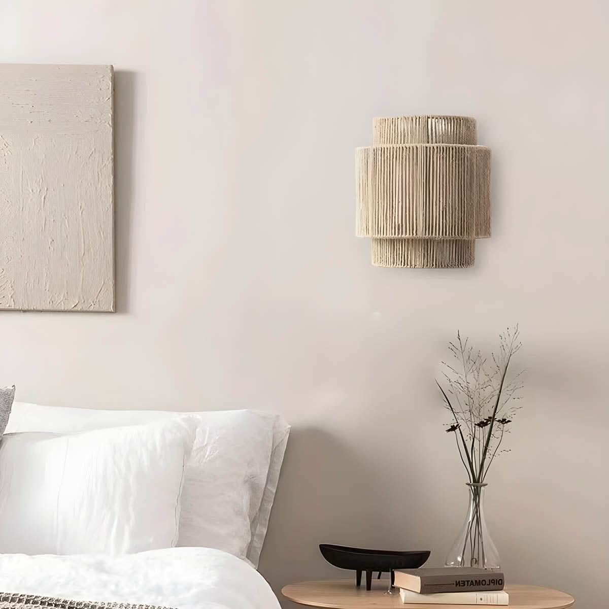 Skanto | Natural Rope Wall Lamp with LED Bulb
