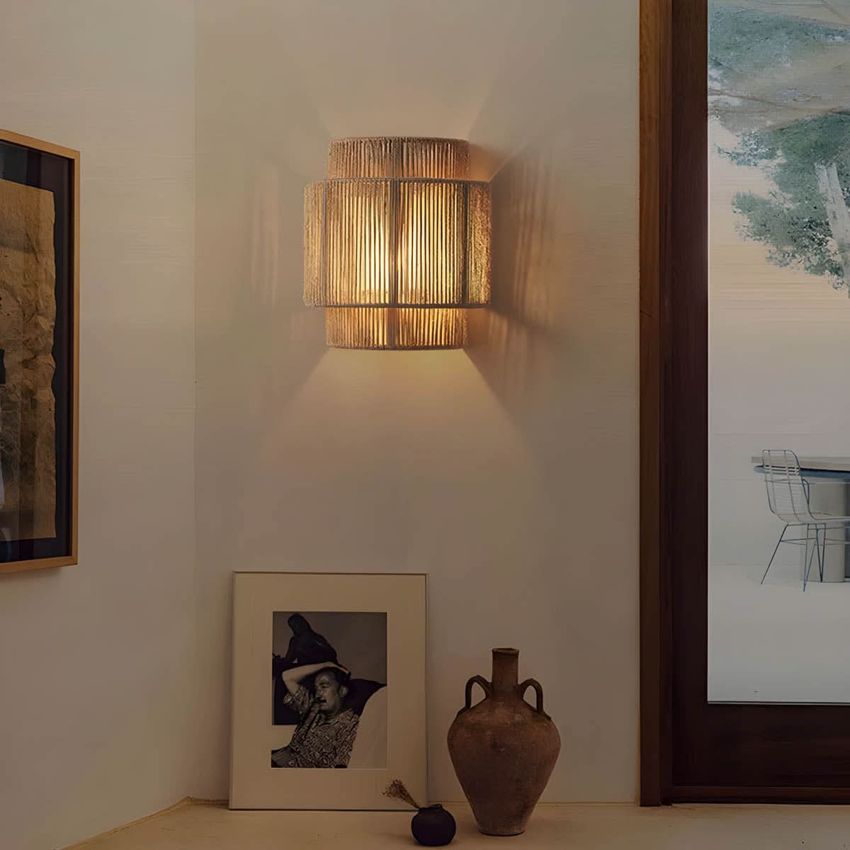 Skanto | Natural Rope Wall Lamp with LED Bulb