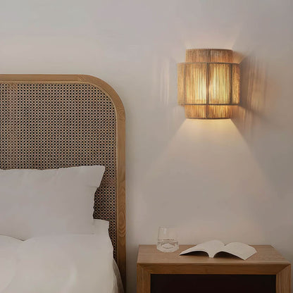 Skanto | Natural Rope Wall Lamp with LED Bulb
