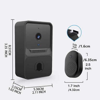 Skanto | Wireless Video Doorbell with High-Rated Camera, Microphone, Speaker