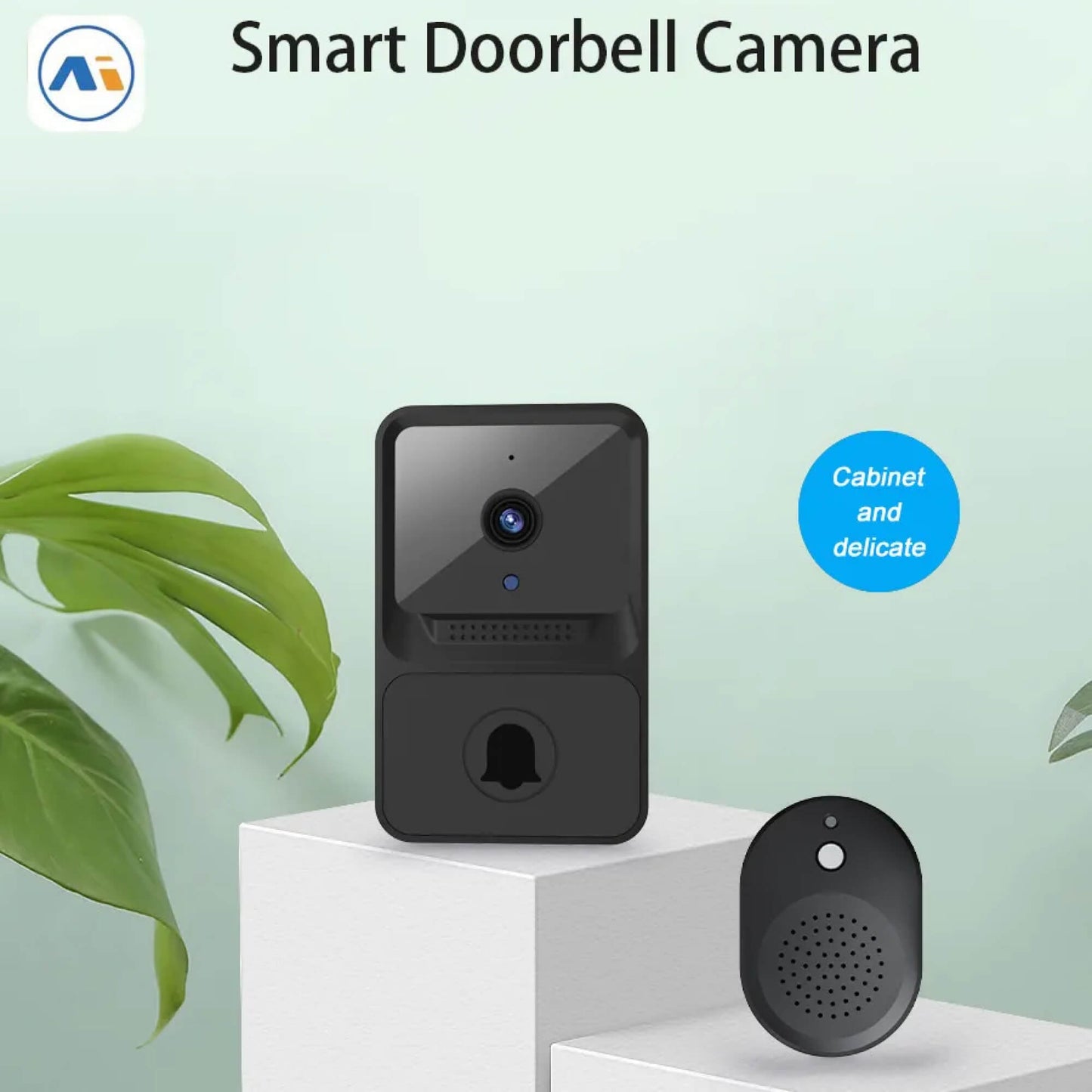 Skanto | Wireless Video Doorbell with High-Rated Camera, Microphone, Speaker