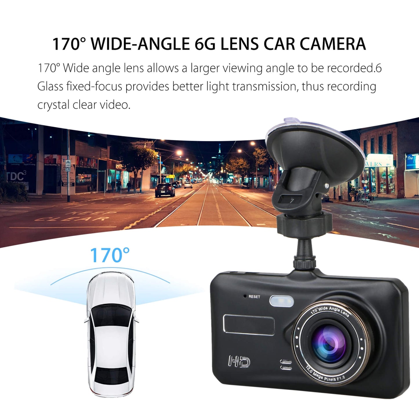 Skanto | Front and Rear Dual Vehicle Dash Cam