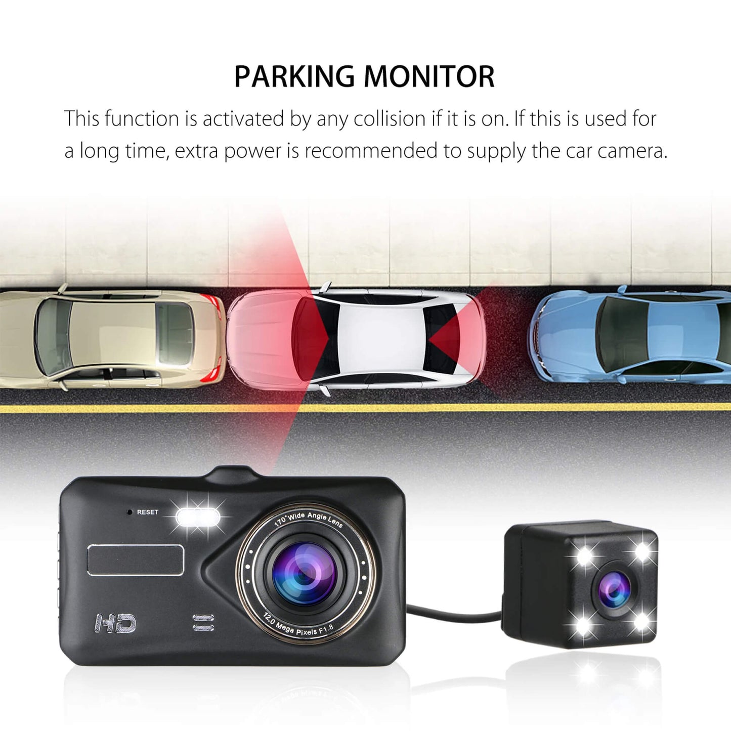 Skanto | Front and Rear Dual Vehicle Dash Cam