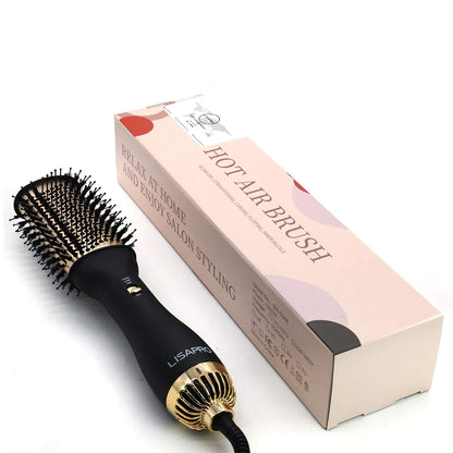 Skanto | Hair Dryer Blue Styler Hot Brush Comb for Short and Long Hair