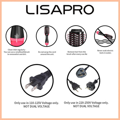 Skanto | Hair Dryer Blue Styler Hot Brush Comb for Short and Long Hair