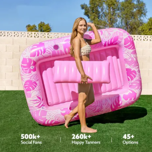 Skanto | SunLounge Inflatable Sun Pool – Comfortable Lounger for Garden or Balcony