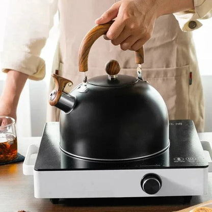 BowLift | Whistling Stovetop Kettle, Induction & Gas Compatible with Heat Resistant Handle