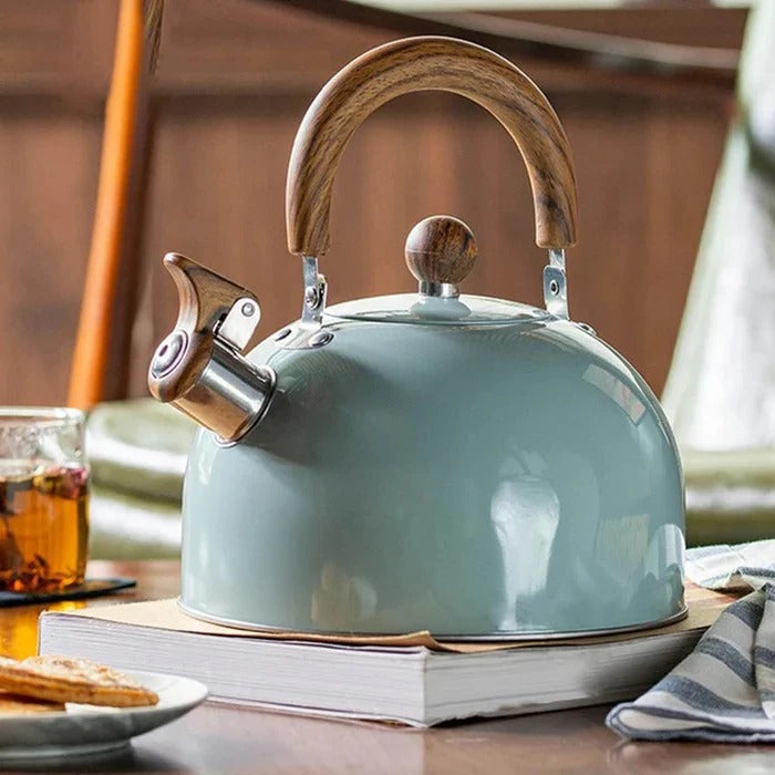 BowLift | Whistling Stovetop Kettle, Induction & Gas Compatible with Heat Resistant Handle