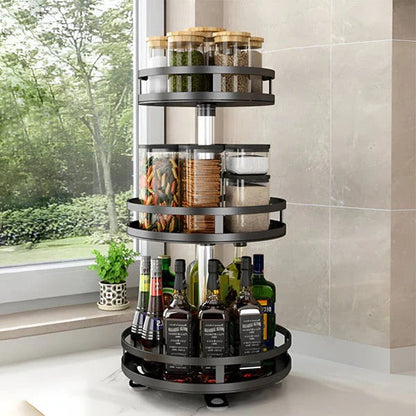 Skanto | 3-Tier Rotating Metal Organizer