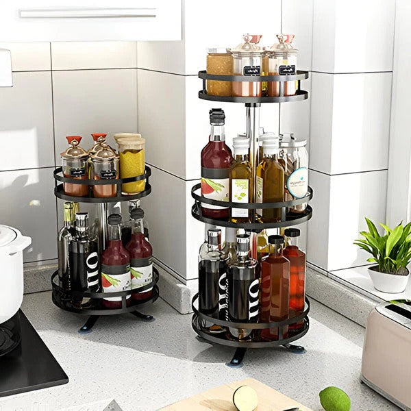 Skanto | 3-Tier Rotating Metal Organizer