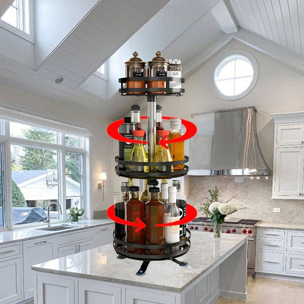 Skanto | 3-Tier Rotating Metal Organizer