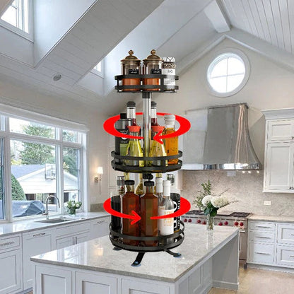 Skanto | 3-Tier Rotating Metal Organizer