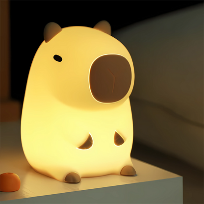 Skanto | Capybara Night Light Adjustable Brightness Silicone