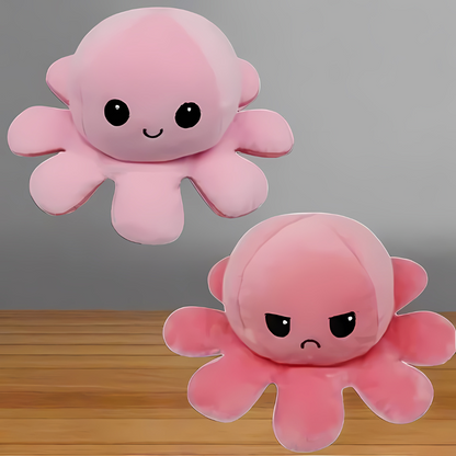 Reversible plush toy octopus