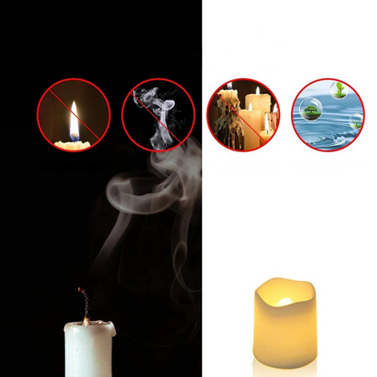Skanto | LED Lights Warm White Flameless Plastic Set
