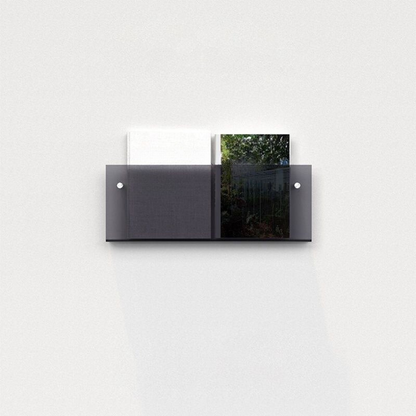 BowLift | Wall Shelf Clear Acrylic Magazine Holder