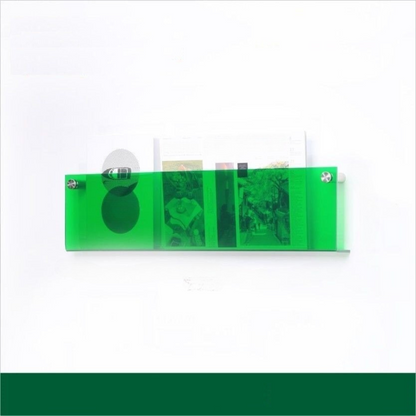 BowLift | Wall Shelf Clear Acrylic Magazine Holder