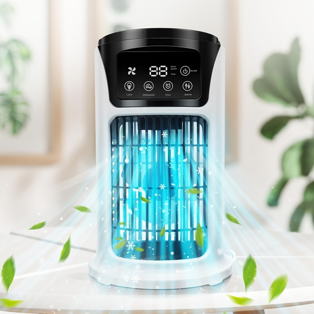 Portable Air Cooler Humidifier Fan USB White | Skanto