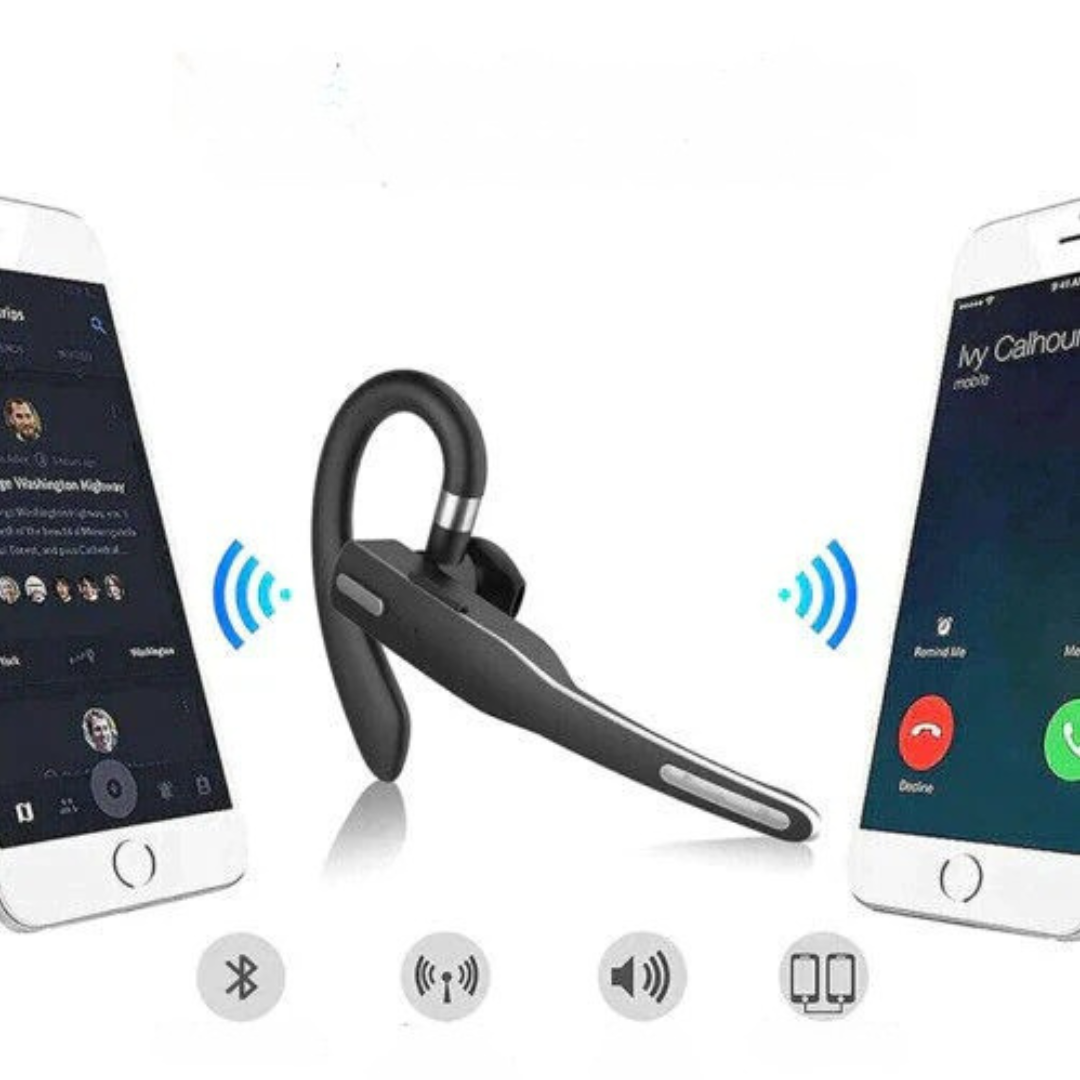 Brehn | Bluetooth Headset with Microphone Noise Cancellation Earbuds