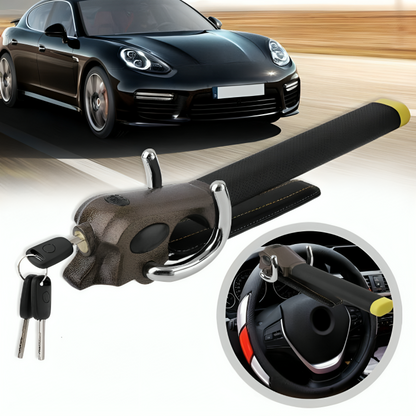 Adjustable Car Steering Wheel Lock with Three-Direction Mechanism and 3 Keys