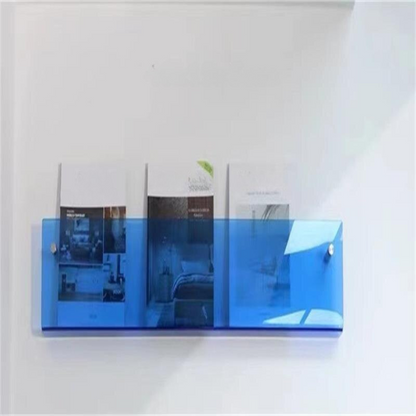 BowLift | Wall Shelf Clear Acrylic Magazine Holder