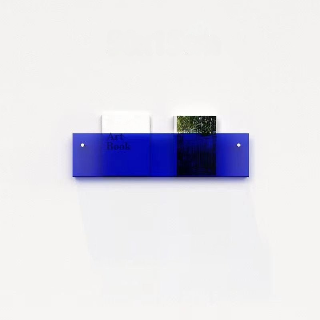 BowLift | Wall Shelf Clear Acrylic Magazine Holder