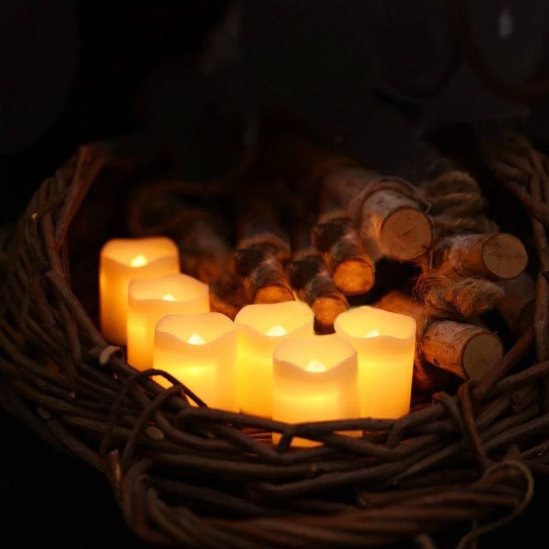 Skanto | LED Lights Warm White Flameless Plastic Set