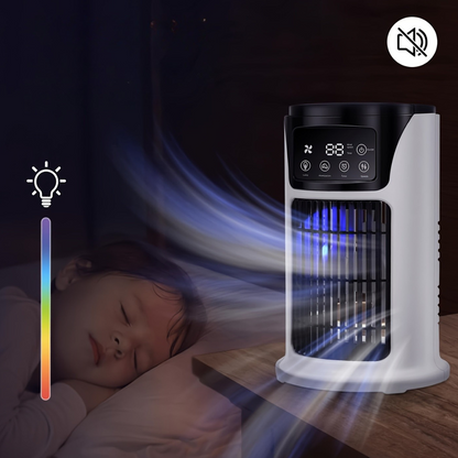 Portable Air Cooler Humidifier Fan USB White | Skanto