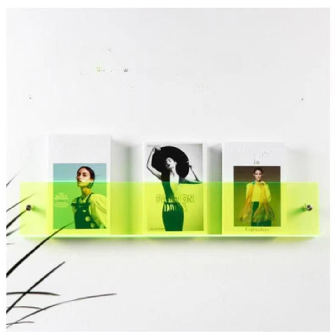 BowLift | Wall Shelf Clear Acrylic Magazine Holder