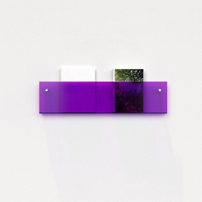 BowLift | Wall Shelf Clear Acrylic Magazine Holder