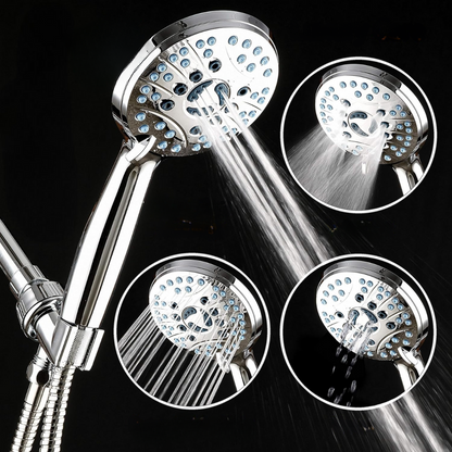 Skanto | Adjustable High-Pressure Chrome Shower Head Set