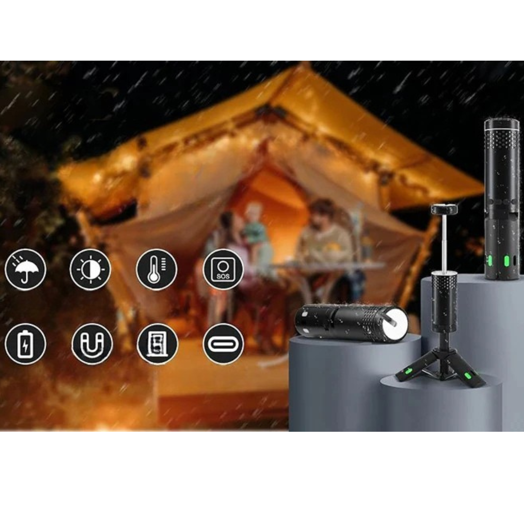 BowLift | Camping Lantern with Tripod Rechargeable LED Light