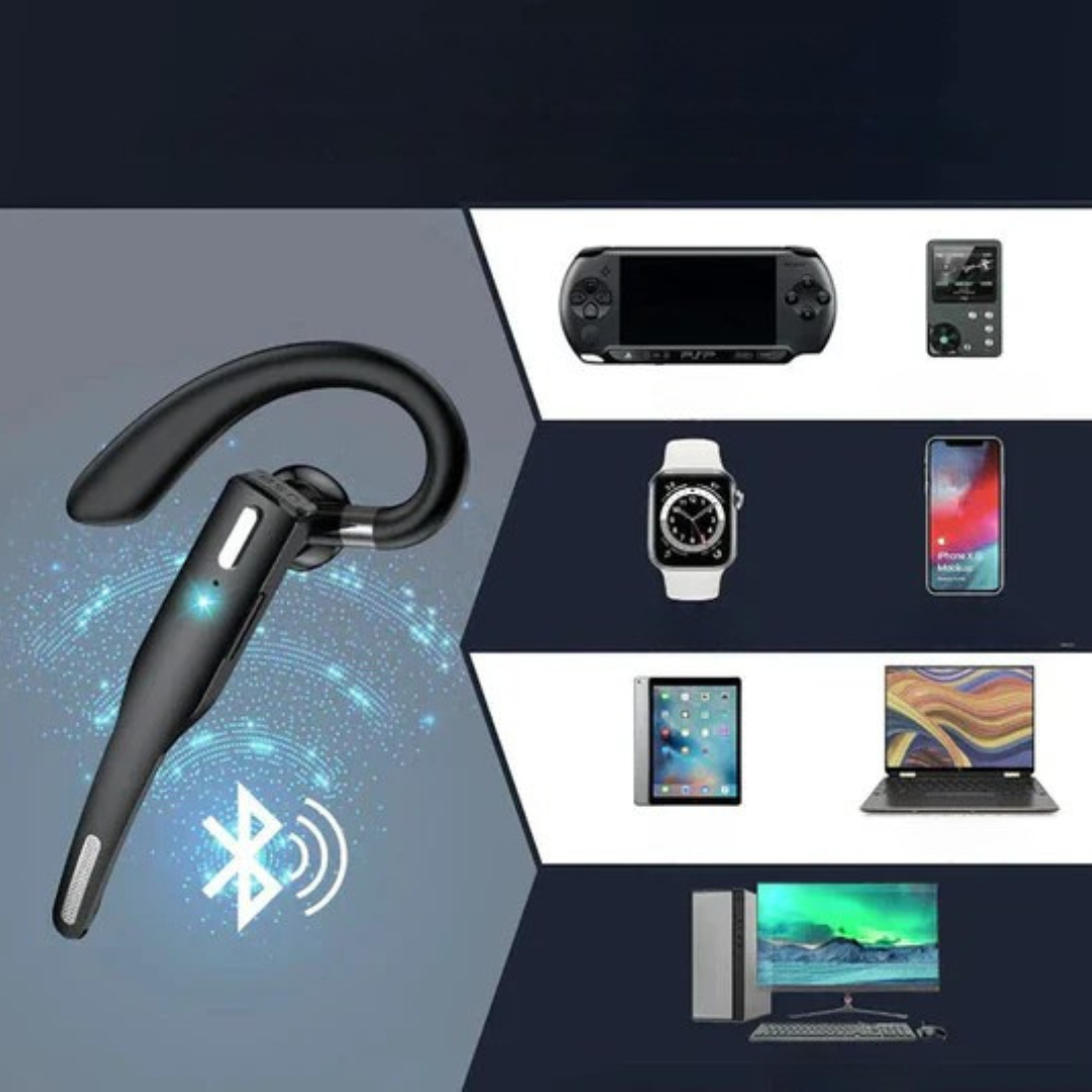 Skanto | Bluetooth Headset with Noise-Canceling Earbud Microphone