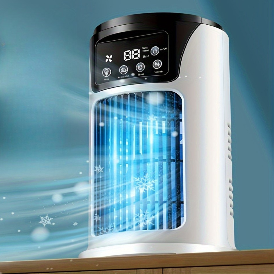 Portable Air Cooler Humidifier Fan USB White | Skanto