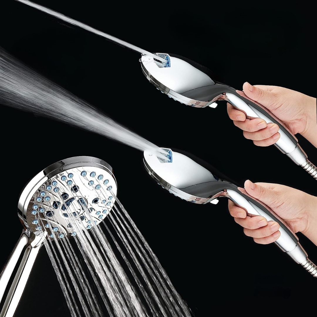 Skanto | Adjustable High-Pressure Chrome Shower Head Set