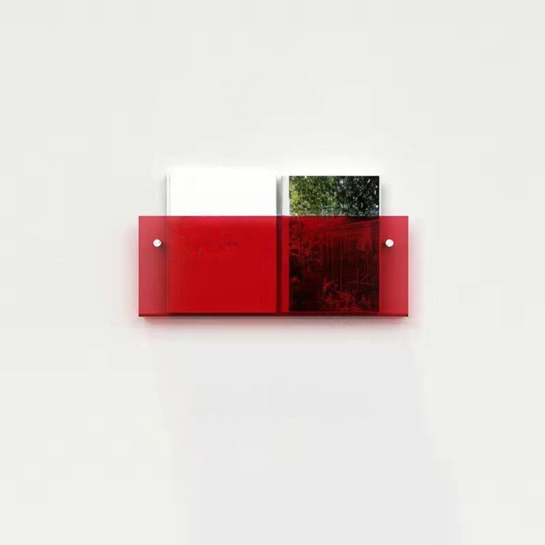 BowLift | Wall Shelf Clear Acrylic Magazine Holder