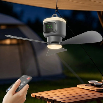 Home Cool Portable Rechargeable RC Hanging Lamp Fan | Karnz