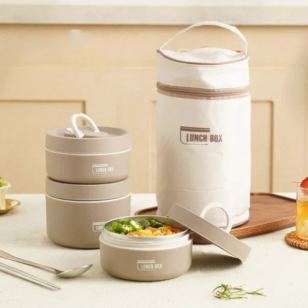 Skanto | EcoLunch – Insulated Lunch Box for Fresh Meals On the Go | Keeps Food Hot or Cold for Hours